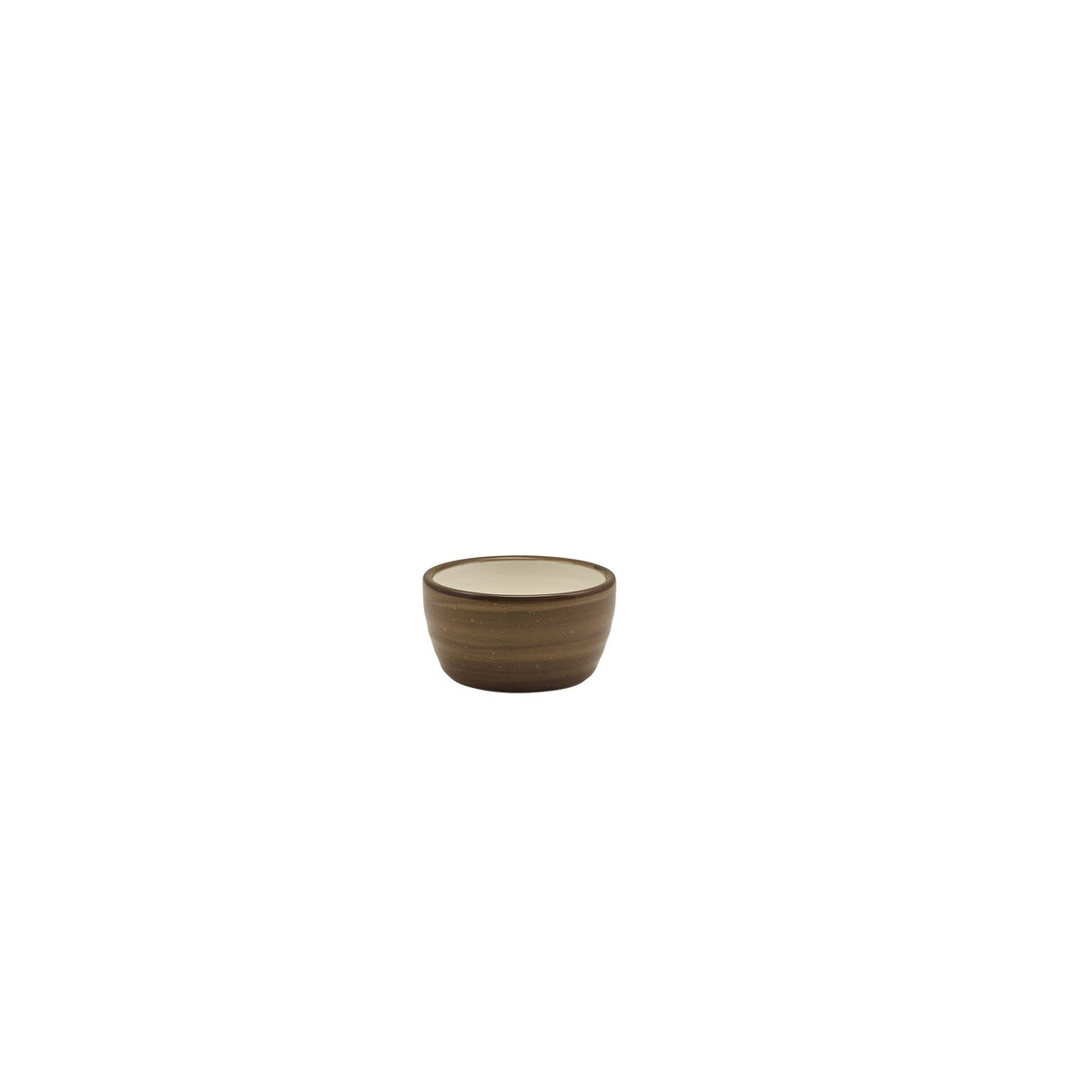 Miro grey reactive glaze porcelain ramekin 7cl