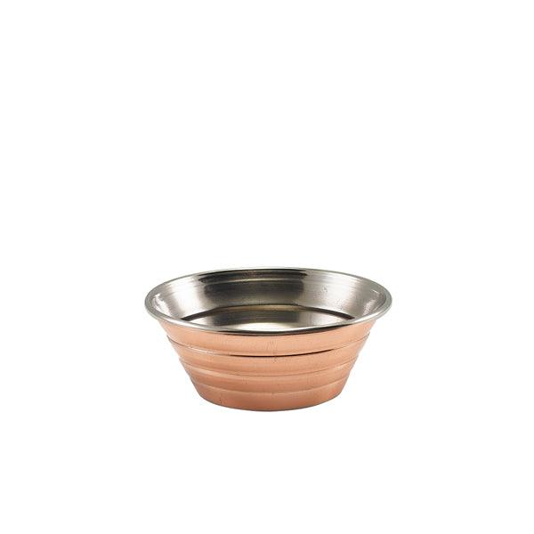 GenWare Copper Plated Ribbed Ramekin 43ml/1.5oz - BESPOKE 77