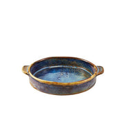 Terra Porcelain Aqua Blue Round Eared Dish 14.6cm - BESPOKE 77