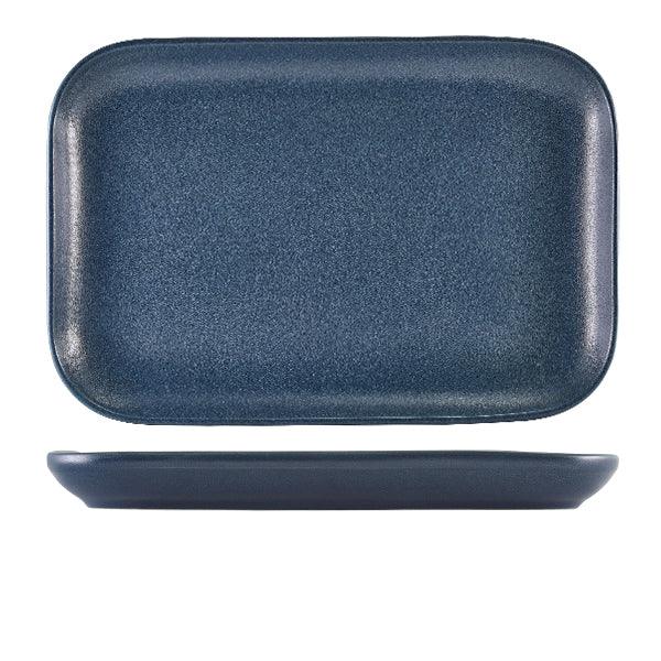 Terra Stoneware Antigo Denim Rectangular Plate 34.5 x 23.5cm - BESPOKE 77