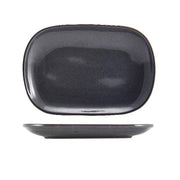 Terra Stoneware Rustic Blue Rectangular Plate 24 x 16.5cm - BESPOKE 77