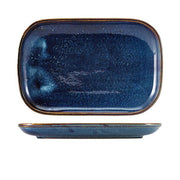 Terra Porcelain Aqua Blue Rectangular Plate 29 x 19.5cm - BESPOKE 77