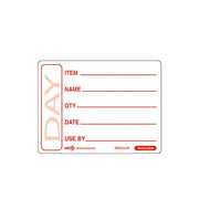 50 X 65mm Removable Red Use By Label (500) - BESPOKE 77