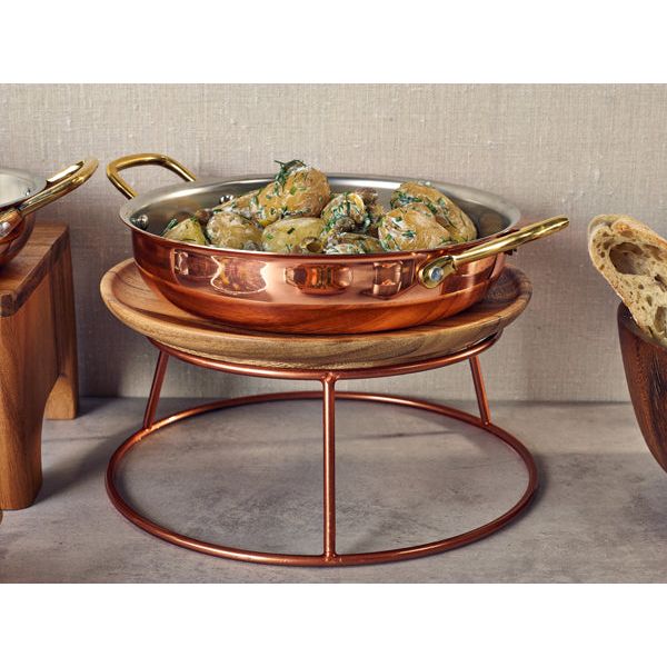 Counter Riser Round Xl GenWare Copper Anti-Slip Round Buffet Riser 10cm – Bespoke 77
