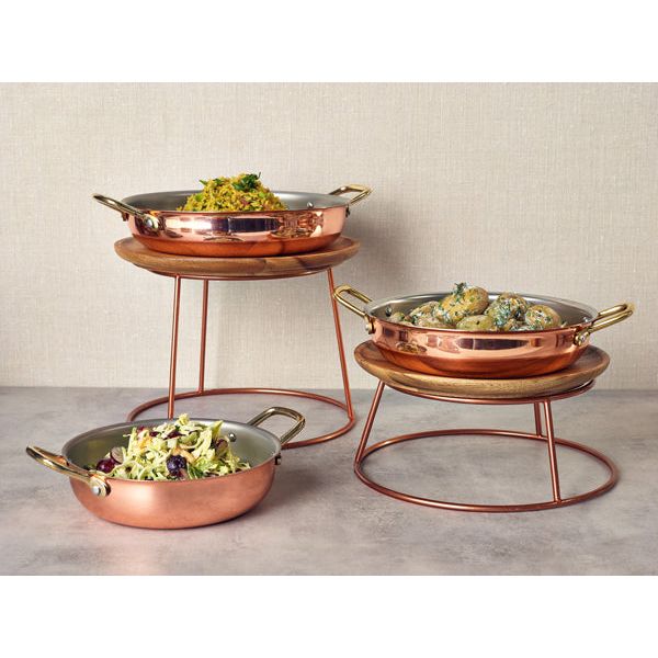 Counter Riser Round GenWare Copper Anti-Slip Round Buffet Riser 10cm – Bespoke 77