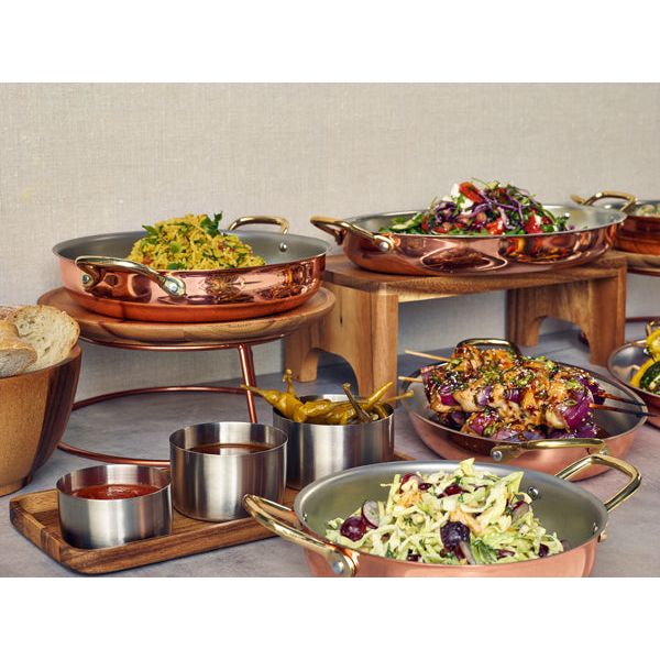 Counter Riser Round Xl GenWare Copper Anti-Slip Round Buffet Riser 10cm – Bespoke 77