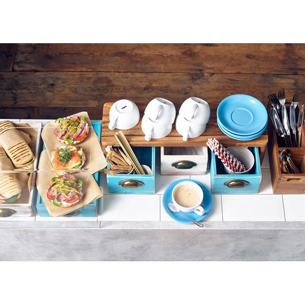 GenWare Acacia Wood GN Buffet Riser GN 2/4 15cm (H) - BESPOKE 77