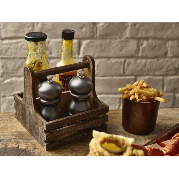 Medium Rustic Wooden Table Caddy - BESPOKE 77