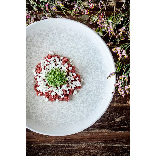 Lunar White Hygge Flat Plate 22cm - BESPOKE 77