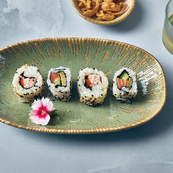 Sage Snell Gourmet Oval Plate 24 x 14cm - BESPOKE 77