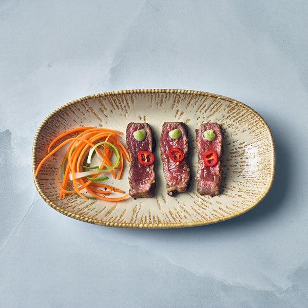Sand Snell Gourmet Oval Plate 19 x 11cm - BESPOKE 77