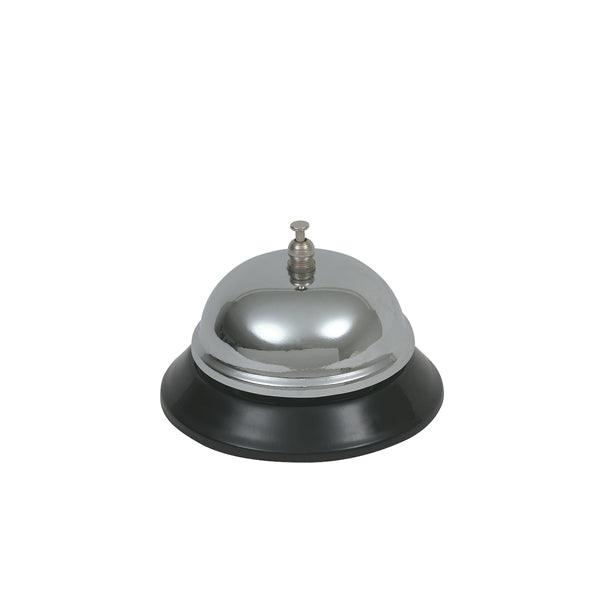 Genware Chrome Plated Service Bell 3 1/2" Dia - BESPOKE 77
