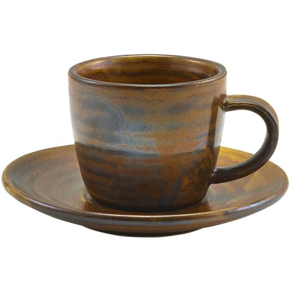 Terra Porcelain Rustic Copper Saucer 11.5cm - BESPOKE 77