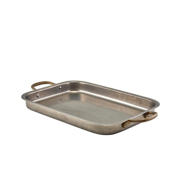 GenWare Vintage Steel Deep Tray 33 x 23.5cm - BESPOKE 77