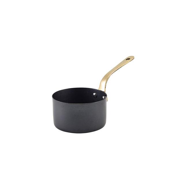 GenWare Black Vintage Steel Mini Sauce Pan 9 x 5.25cm - BESPOKE 77