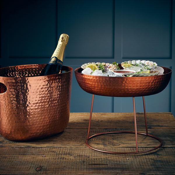 GenWare Copper Hammered Aluminium Platter 31cm - BESPOKE 77