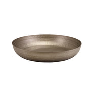 Large vintage hammered aluminium buffet platter 44cm