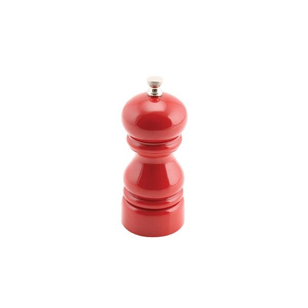 Genware Salt Or Pepper Grinder Red 12.7cm - BESPOKE 77