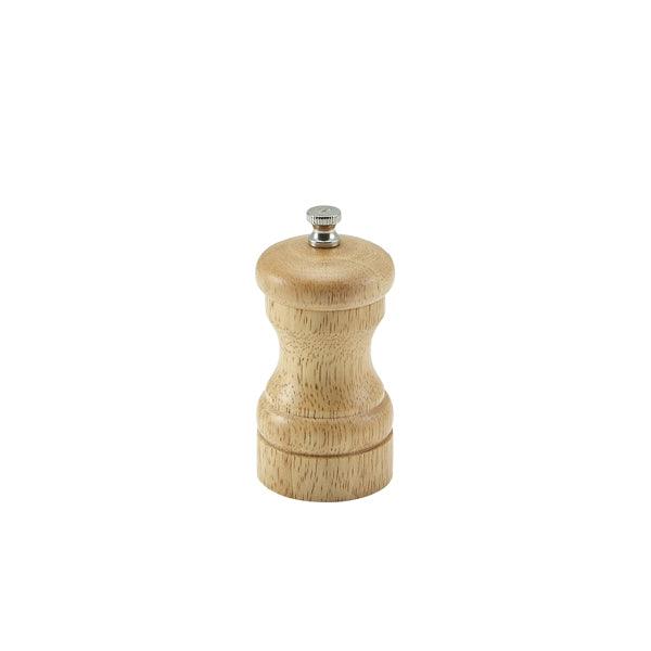 Genware Light Wood Salt Or Pepper Grinder 10cm - BESPOKE 77