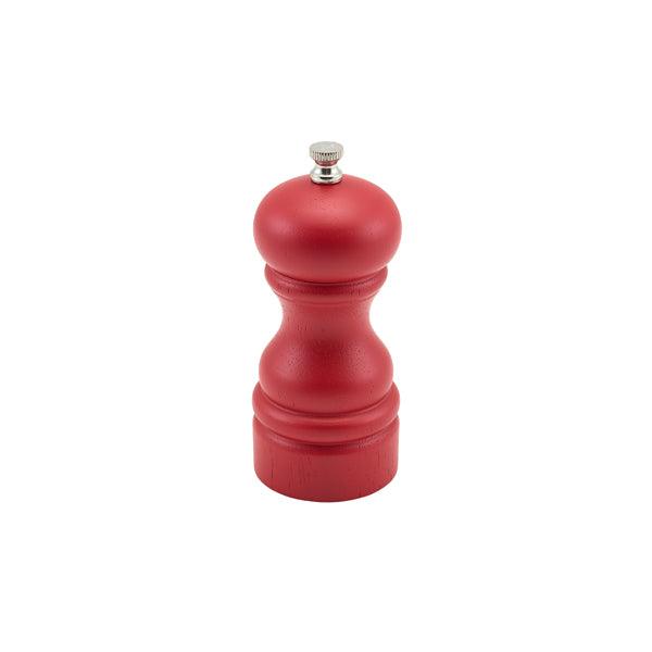 GenWare Red Wooden Salt/Pepper Grinder 13cm - BESPOKE 77