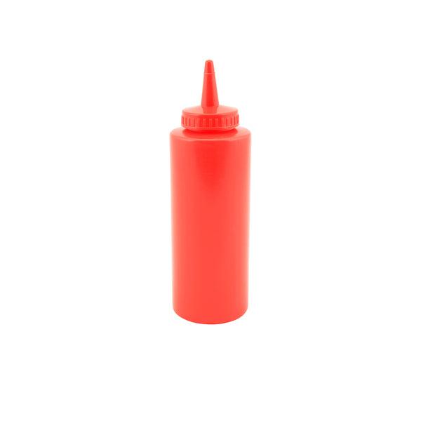 Genware Squeeze Bottle Red 12oz/35cl - BESPOKE 77