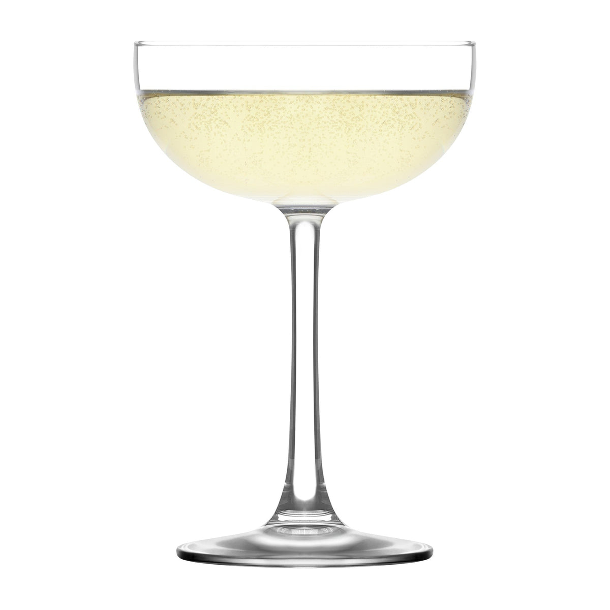 Sardinia stemmed champagne coupe glass 23cl