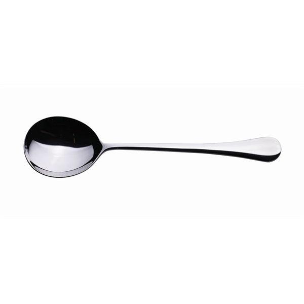 Genware Slim Soup Spoon 18/0 (Dozen) - BESPOKE 77