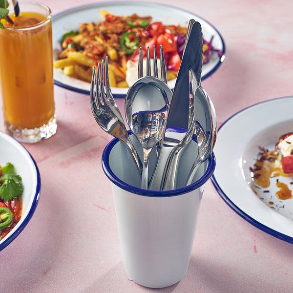 Genware Saffron Soup Spoon 18/0 (Dozen) - BESPOKE 77