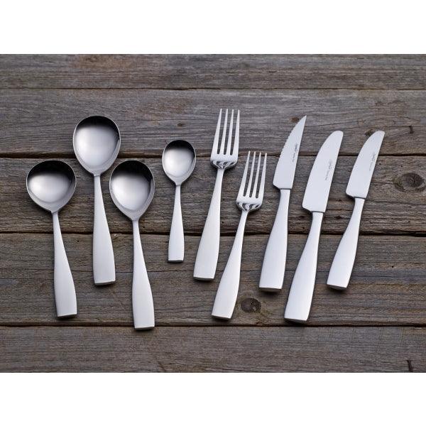 Genware Square Soup Spoon 18/0 (Dozen) - BESPOKE 77