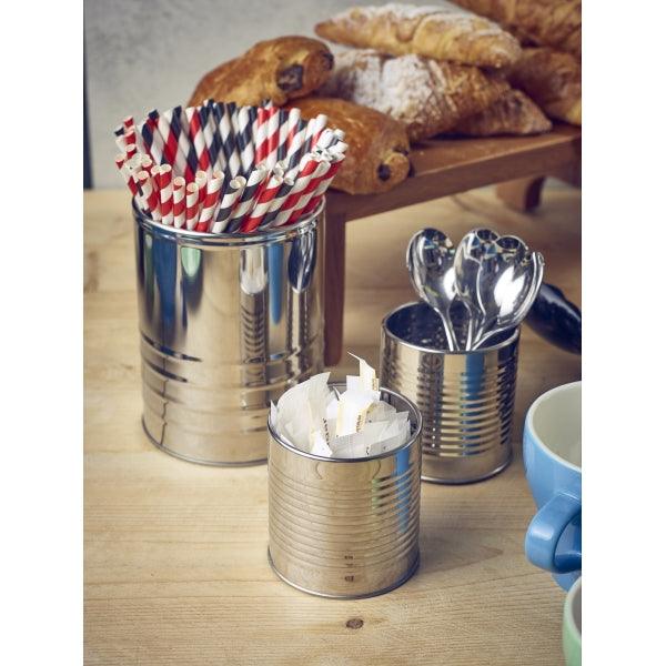 Stainless Steel Can 11cm Dia x 14.5cm - BESPOKE 77