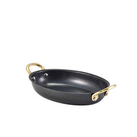 GenWare Black Vintage Steel Oval Dish 18.5 x 13.5cm - BESPOKE 77