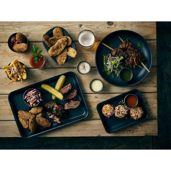 GenWare Black Vintage Steel Tray 31.5 x 21.5cm - BESPOKE 77