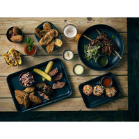 GenWare Black Vintage Steel Tray 31.5 x 21.5cm - BESPOKE 77