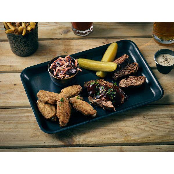 GenWare Black Vintage Steel Tray 31.5 x 21.5cm - BESPOKE 77