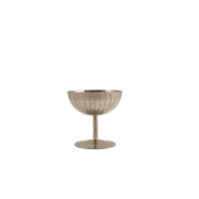 Fluted vintage finish steel stemmed sundae cup 10cm