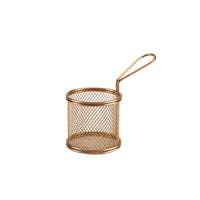 Copper Serving Fry Basket Round 9.3 x 9cm - BESPOKE 77