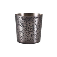 GenWare Black Floral Stainless Steel Serving Cup 8.5 x 8.5cm - BESPOKE 77