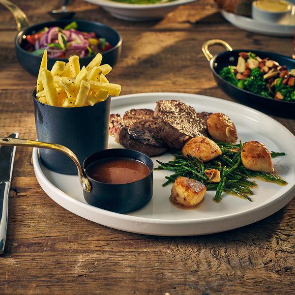 GenWare Black Vintage Steel Serving Cup 8.5 x 8.5cm - BESPOKE 77