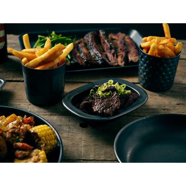 GenWare Black Vintage Steel Serving Cup 8.5 x 8.5cm - BESPOKE 77