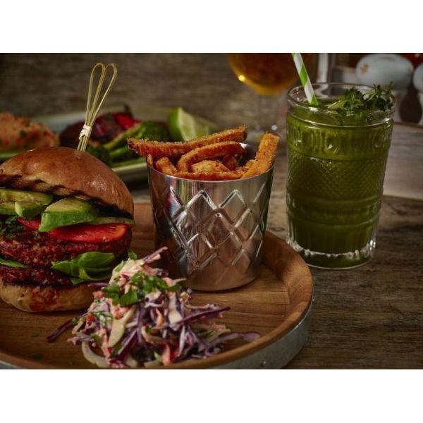 Diamond Pattern Stainless Steel Serving Cup 8.5 x 8.5cm - BESPOKE 77