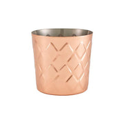 Diamond Pattern Copper Plated Serving Cup 8.5 x 8.5cm - BESPOKE 77