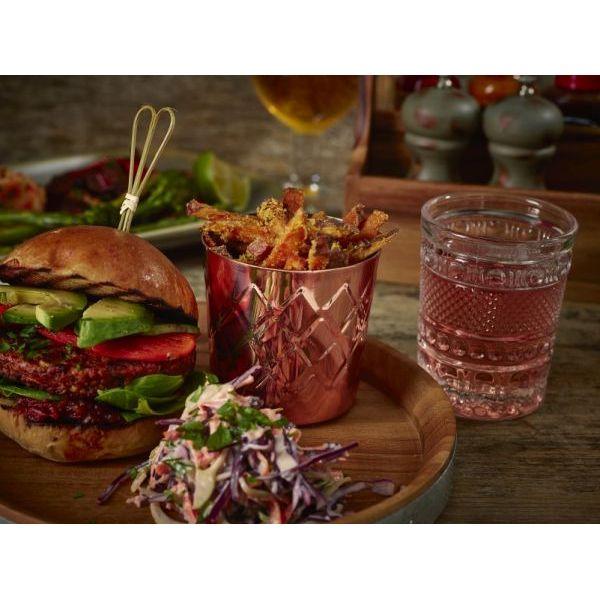 Diamond Pattern Copper Plated Serving Cup 8.5 x 8.5cm - BESPOKE 77