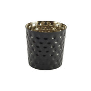 Black Hammered Stainless Steel Serving Cup 8.5 x 8.5cm - BESPOKE 77
