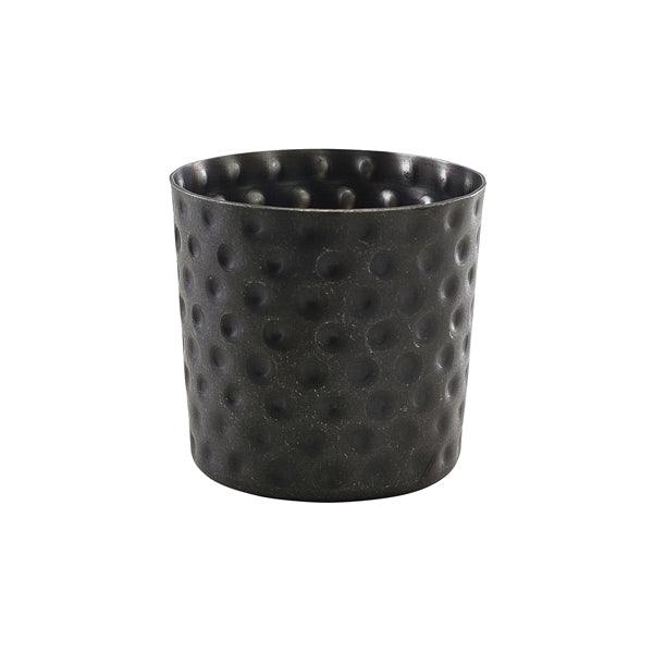 GenWare Black Vintage Steel Hammered Serving Cup 8.5 x 8.5cm - BESPOKE 77