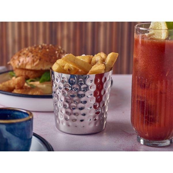 Hammered Stainless Steel Serving Cup 8.5 x 8.5cm - BESPOKE 77