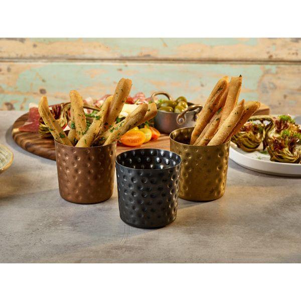 GenWare Copper Vintage Steel Hammered Serving Cup 8.5 x 8.5cm - BESPOKE 77