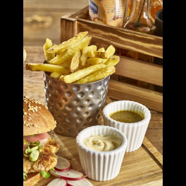 GenWare Vintage Steel Hammered Serving Cup 8.5 x 8.5cm - BESPOKE 77