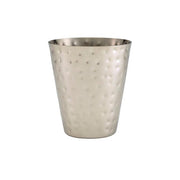 Hammered Stainless Steel Conical Serving Cup 9 x 10cm - BESPOKE 77