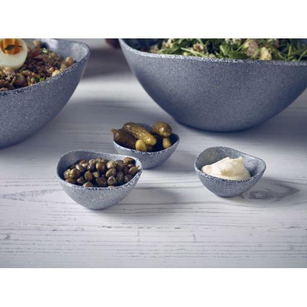 Grey Granite Melamine Triangular Ramekin 2.5oz - BESPOKE 77