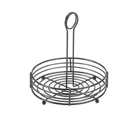 Black Wire Table Caddy 8" Dia X 8.5" (H) - BESPOKE 77